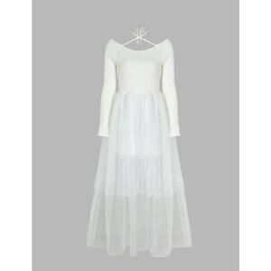 NWT Cider Knit White Whisper Midi Dress -Discontinued! Ivory white, long sleeve